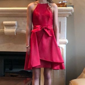 Red cocktail dress